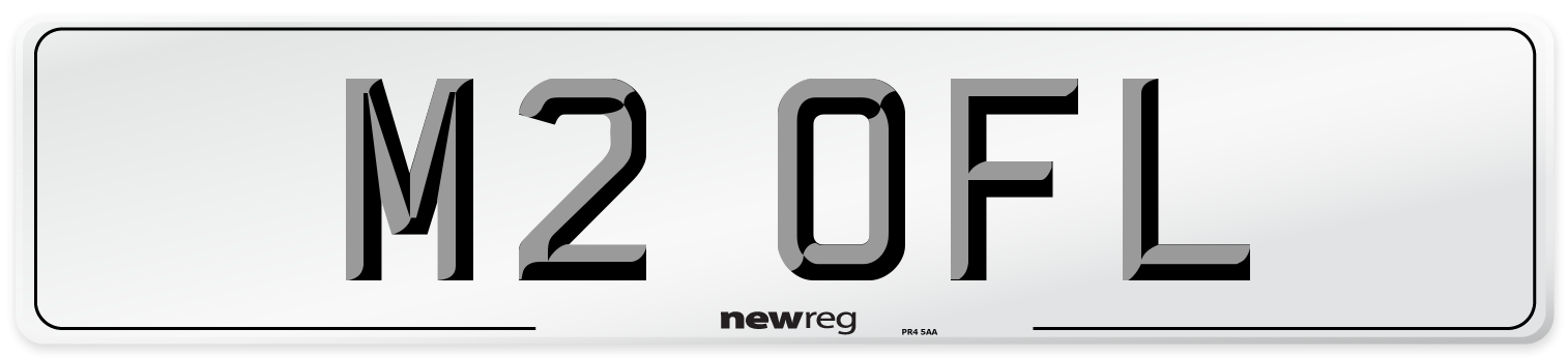 M2 OFL Number Plate from New Reg